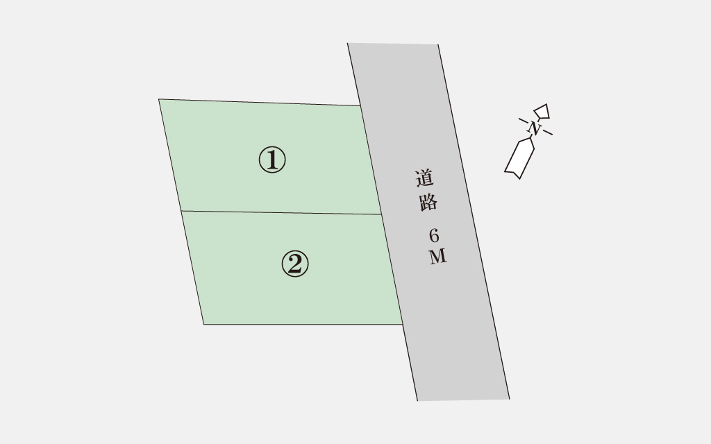 岡山市南区 福島区画割図