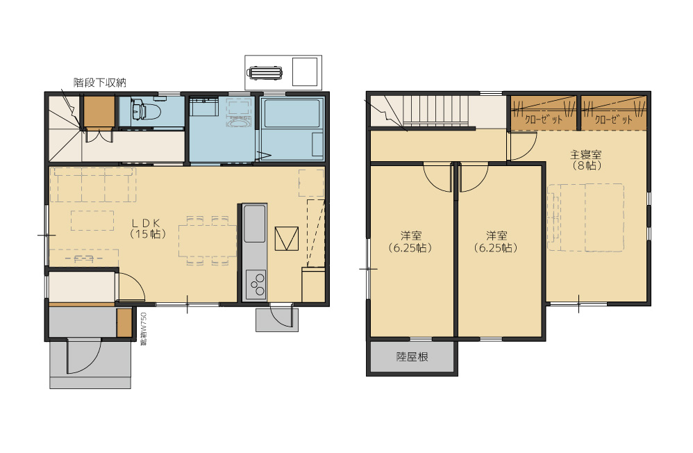 倉敷市 藤戸町天城参考プラン間取図