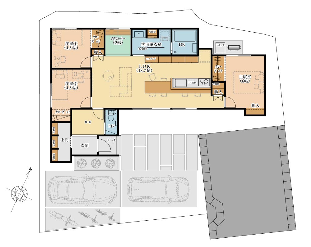 浅口市 金光町占見 4号地