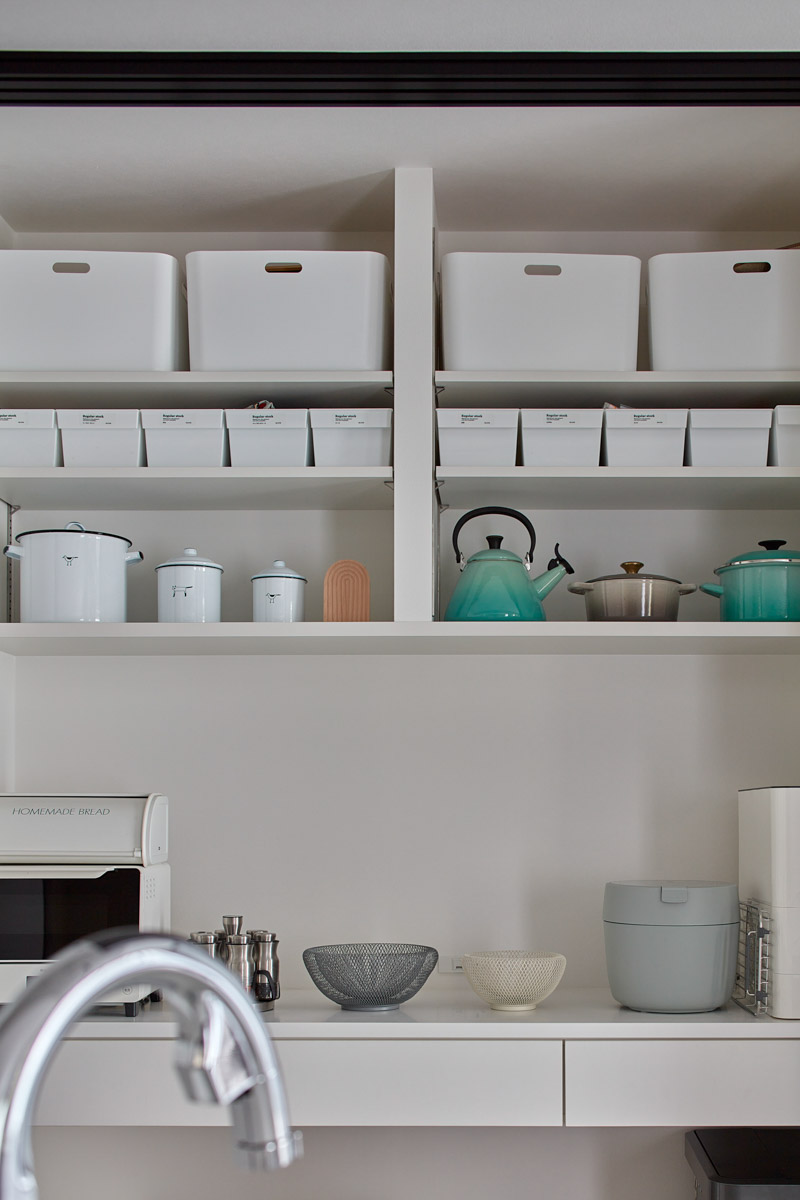 開放的な玄関から始まる１日