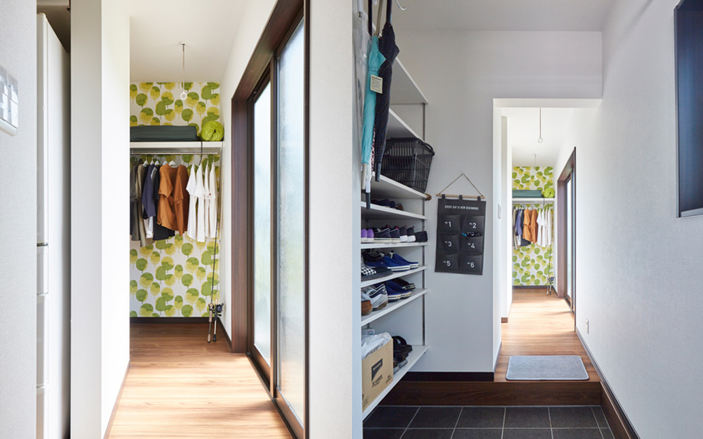 和の落ち着きとモダンな家