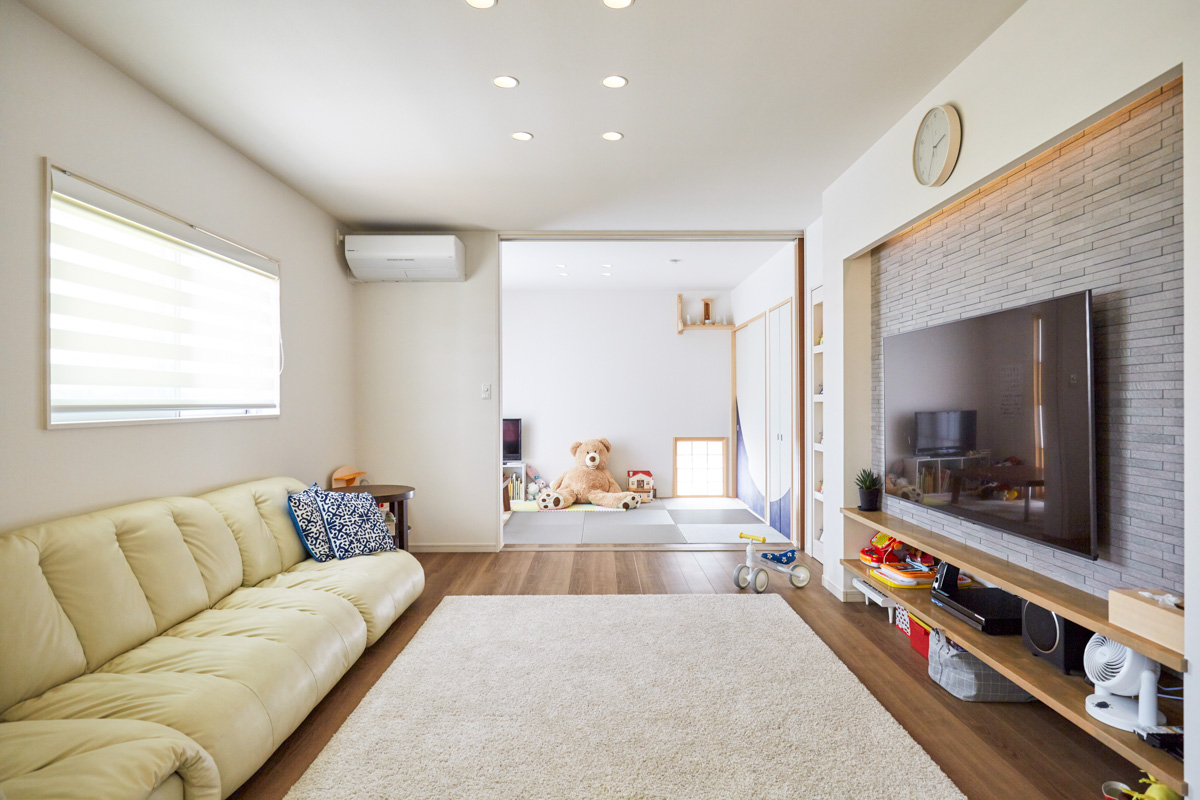 インナーガレージのある家