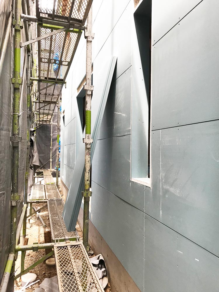 防火地域のボード施工