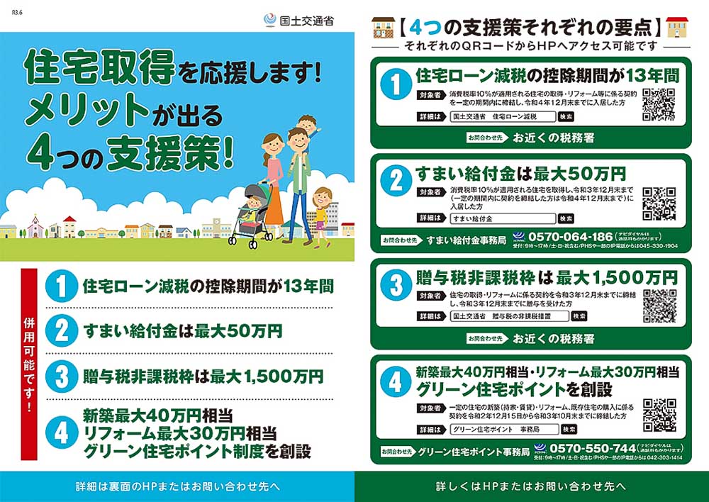 お得な制度と給付金のお知らせ