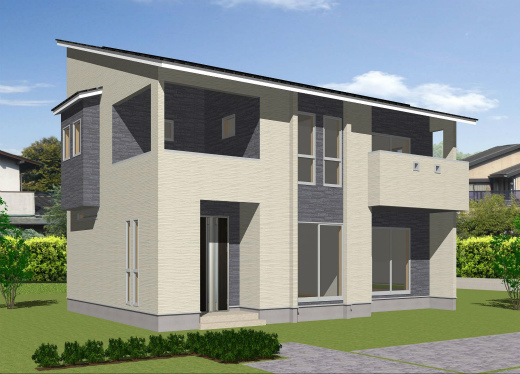 モデルハウス建築中