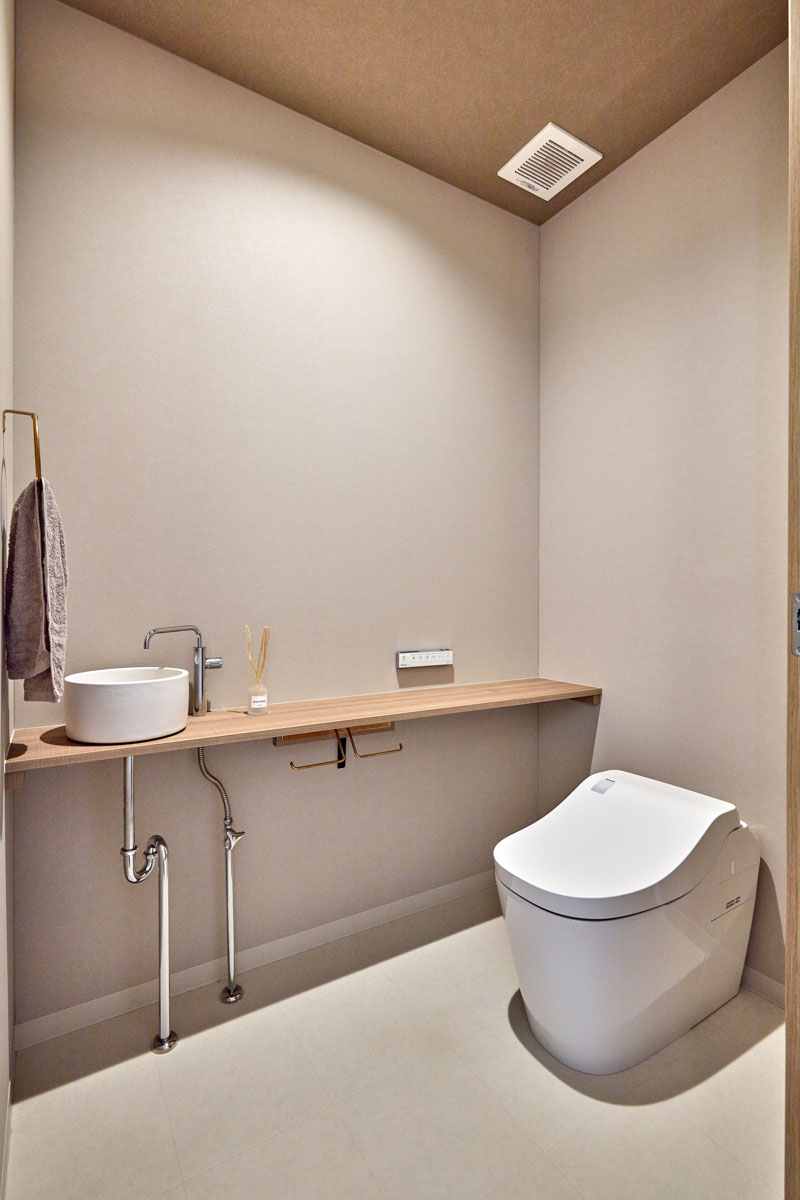 こだわりの水まわりと広々過ごす家