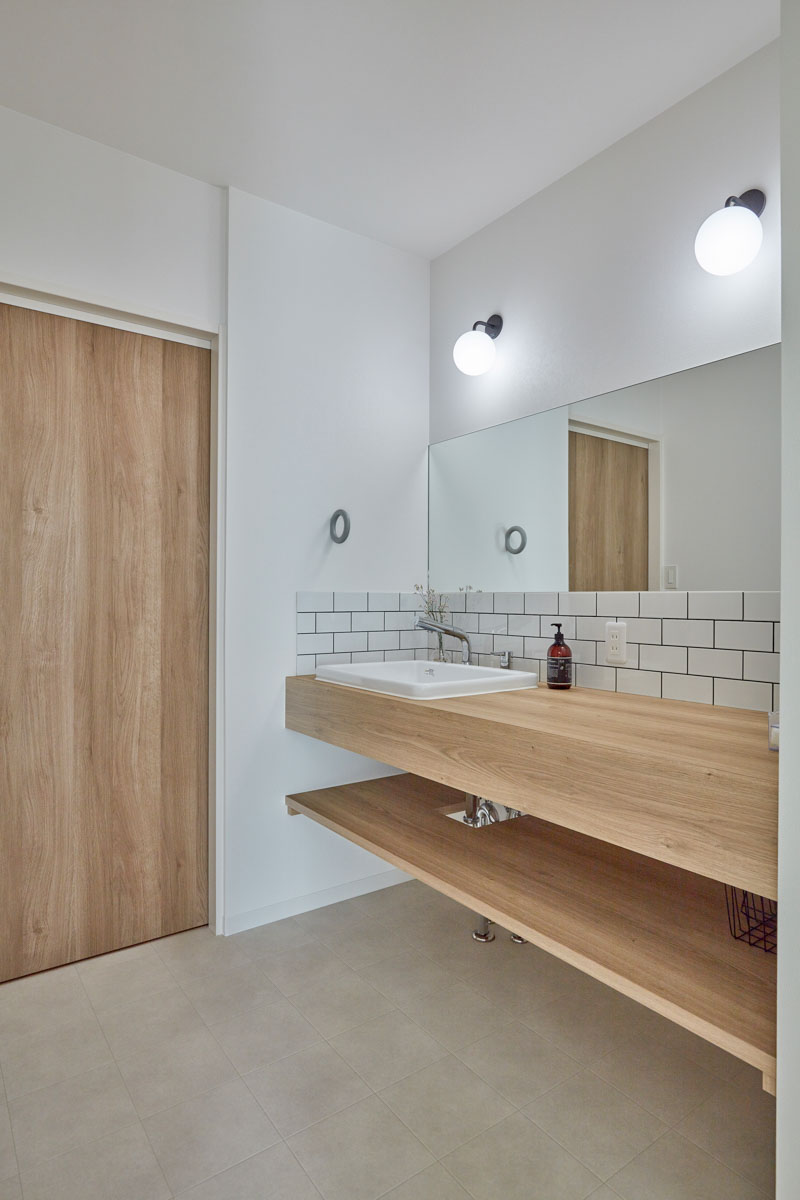 こだわりの水まわりと広々過ごす家