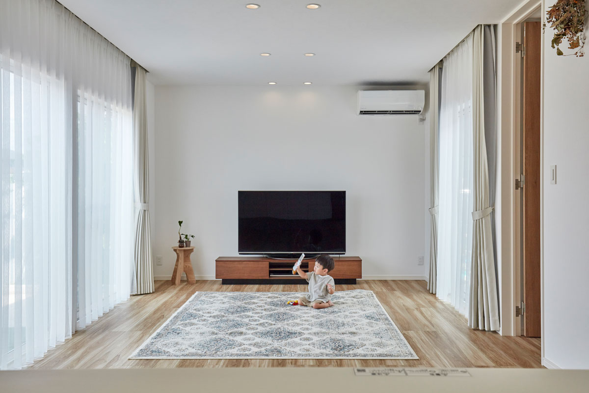 こだわりの水まわりと広々過ごす家