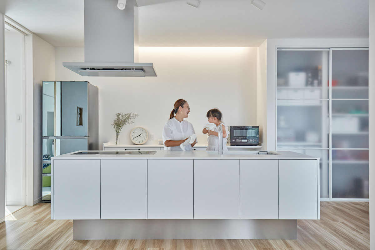 こだわりの水まわりと広々過ごす家