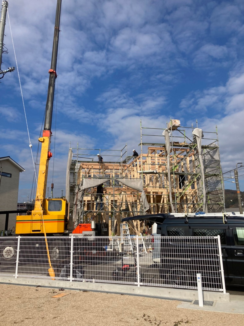 今年最後の棟上げ