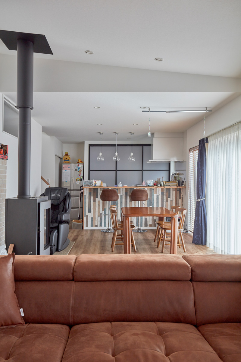 薪ストーブのある拘り満載の家