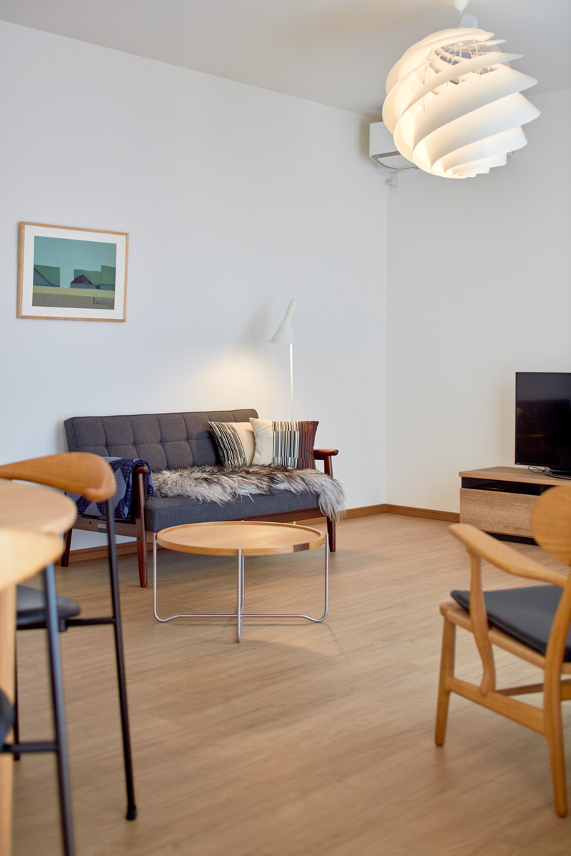 北欧家具と過ごす大屋根の家