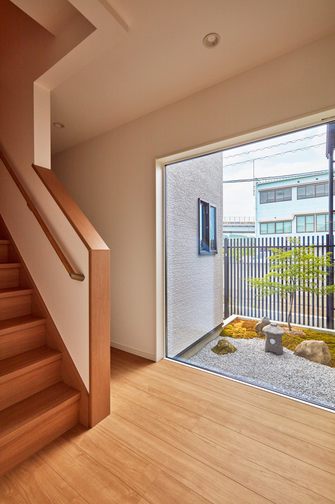 こだわった和室と坪庭がある家