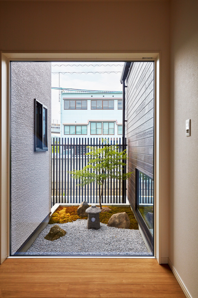 こだわった和室と坪庭がある家