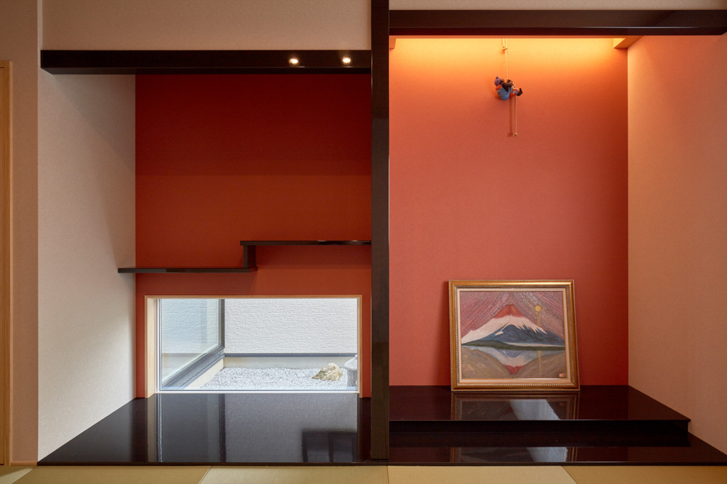 こだわった和室と坪庭がある家