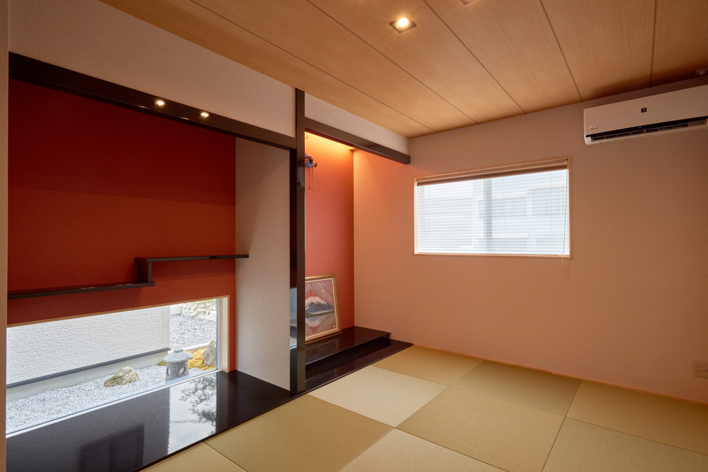 こだわった和室と坪庭がある家