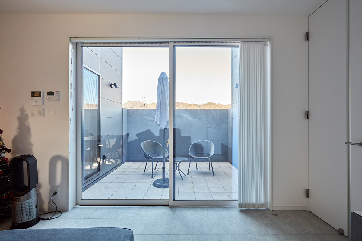 コートヤードのある家