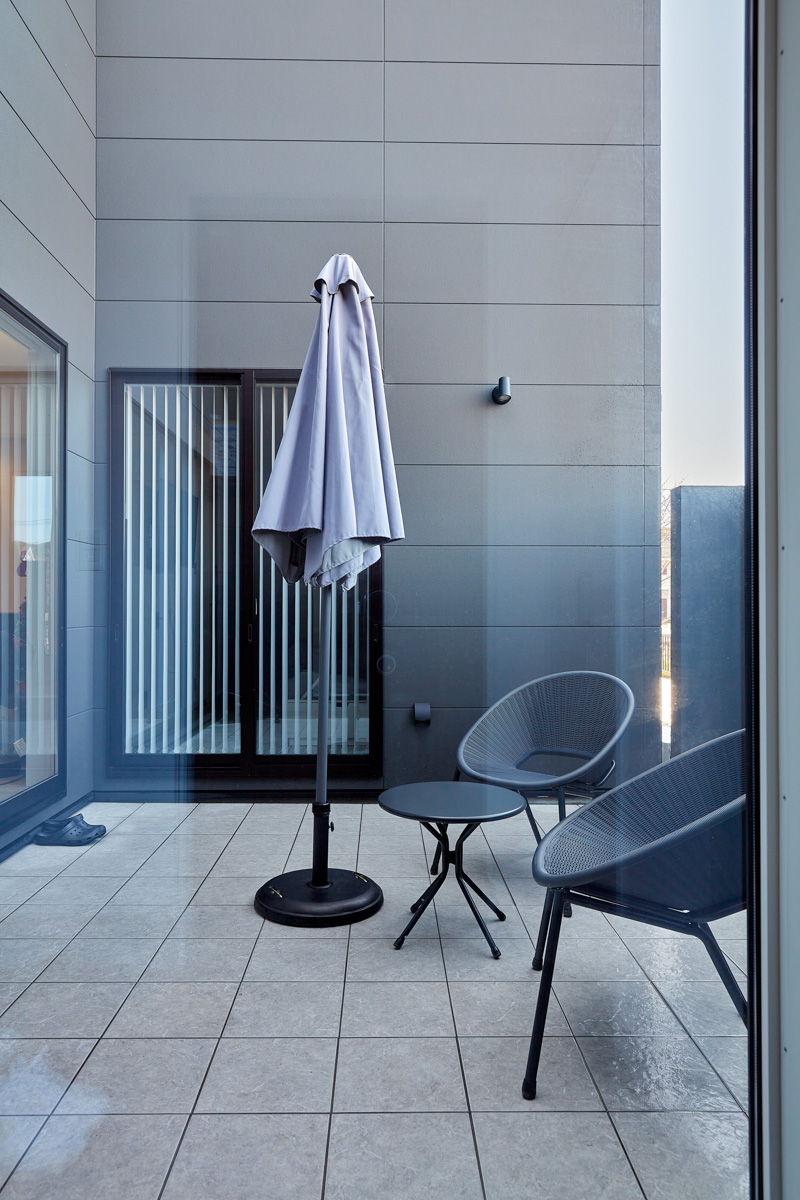 コートヤードのある家