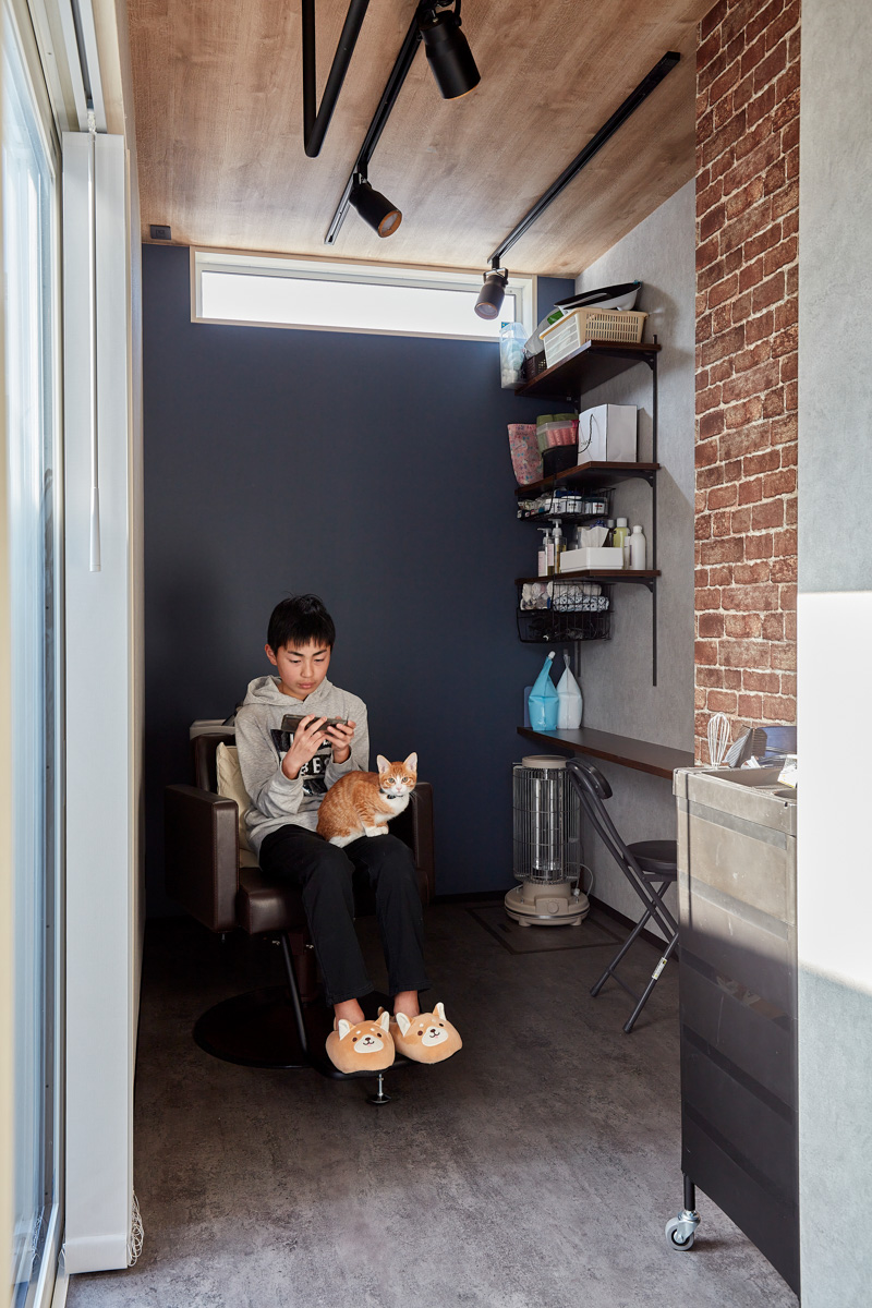 にゃんこと暮らす吹き抜けのある家