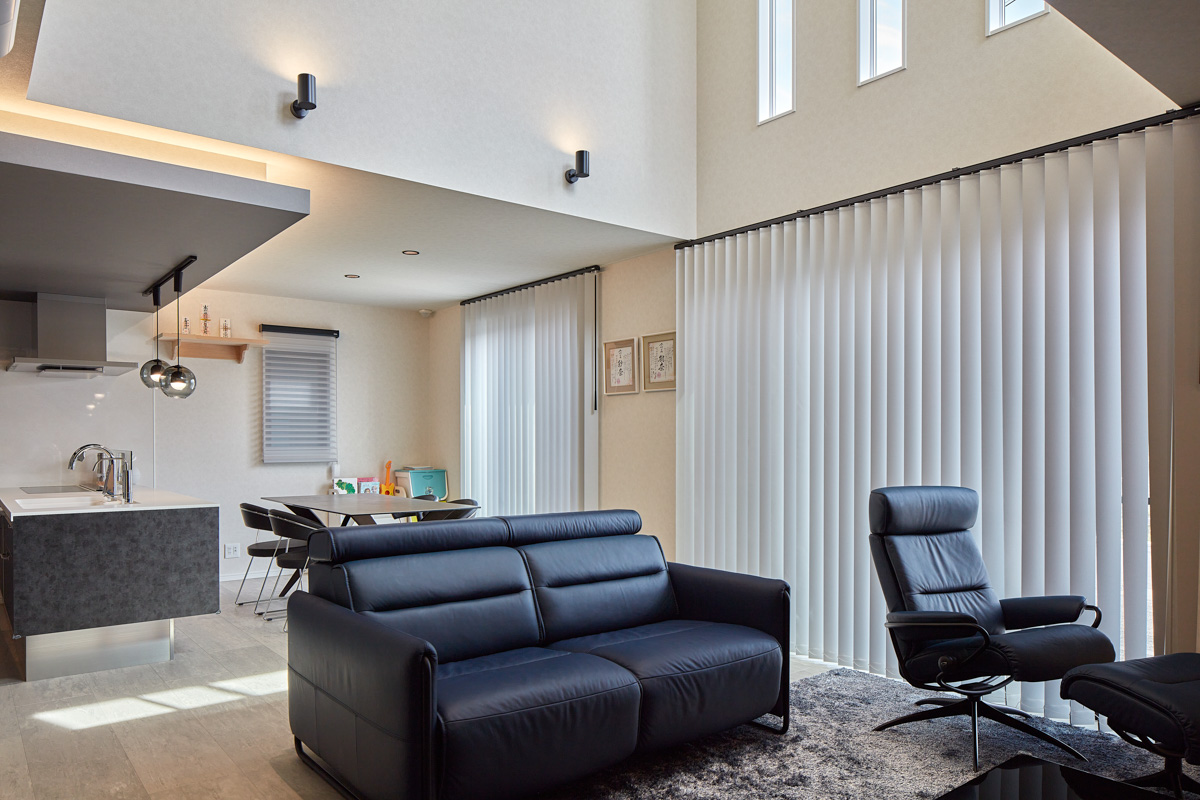 外観、内観で表情が変わる住宅