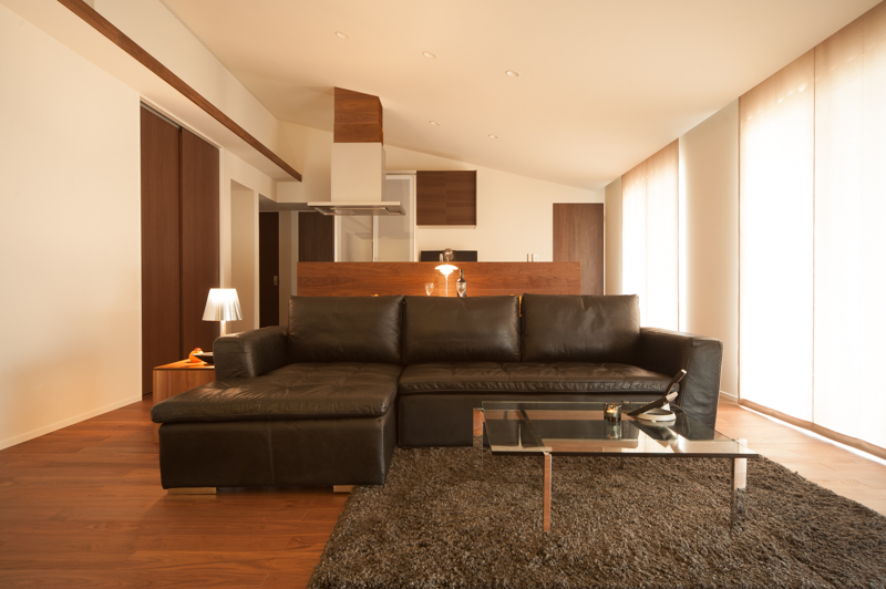 珪藻土の平屋の家