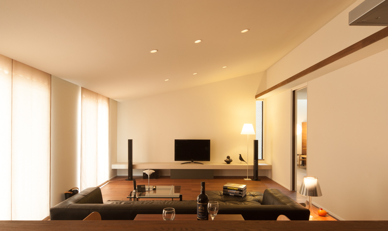 珪藻土の平屋の家