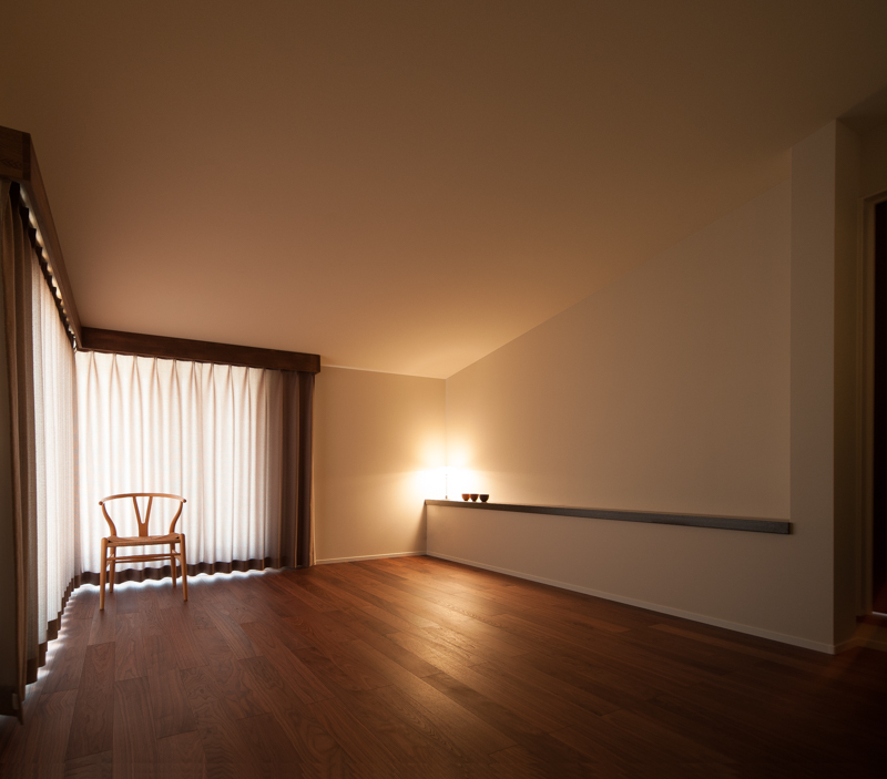 珪藻土の平屋の家