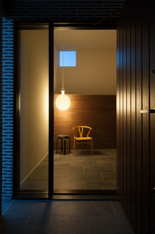 珪藻土の平屋の家