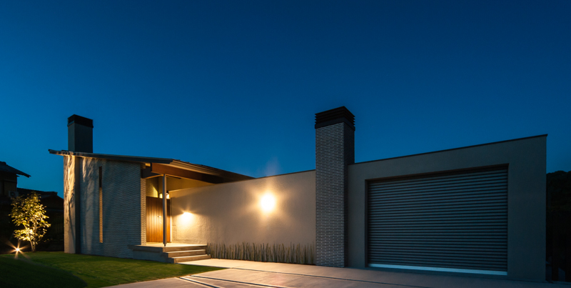 珪藻土の平屋の家