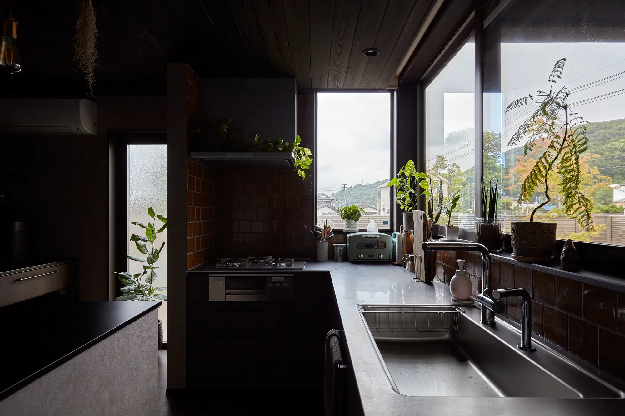 自然と調和する、ワンちゃんと過ごす家