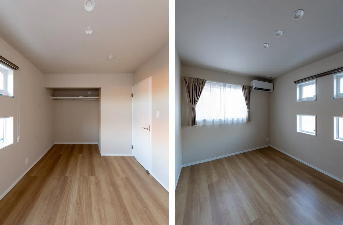 中畝 三角屋根とスキップフロアの家