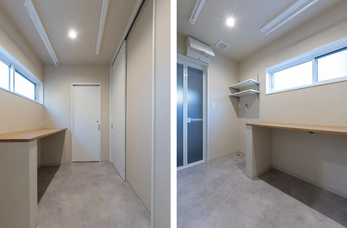 中畝 三角屋根とスキップフロアの家