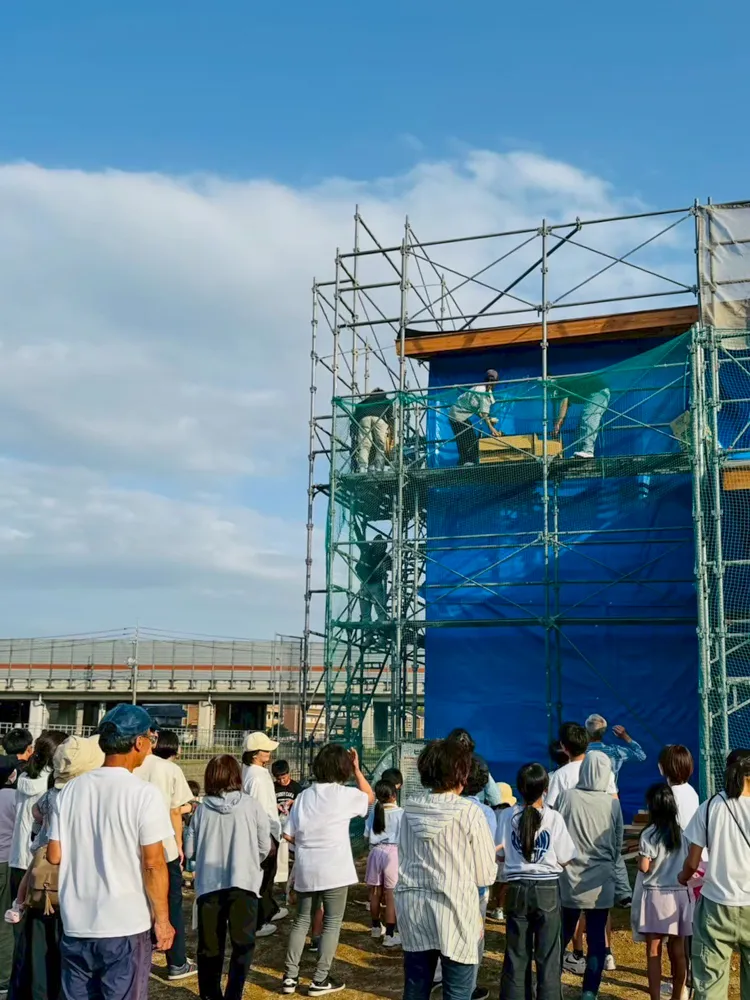 【㊗️上棟！！㊗️餅投げ　】