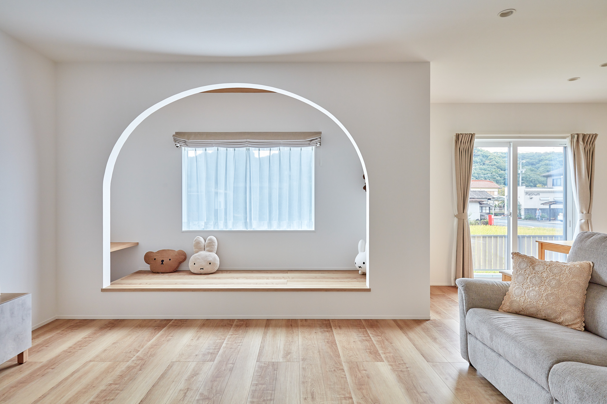 憧れのヌックで過ごす幸せな休日。家事動線の工夫で日々のストレスも解消。