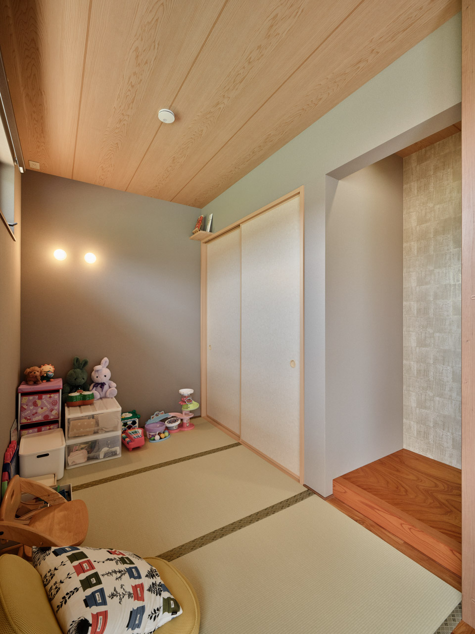 和の情緒と木の温もりが響き合う、寛ぎを叶えた和モダンの住まい